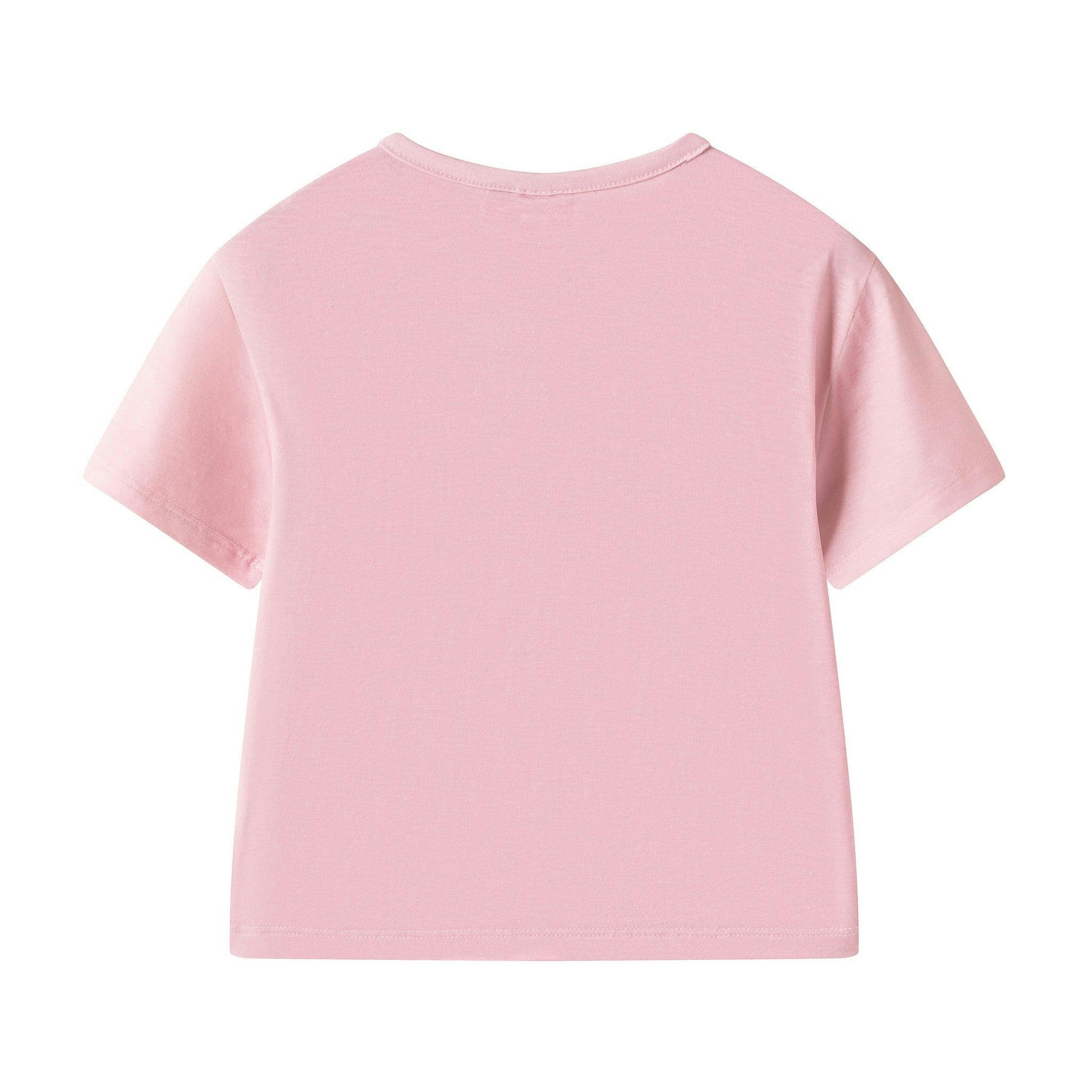 Girls Tee And Short Pajama Set | Pink Ballet