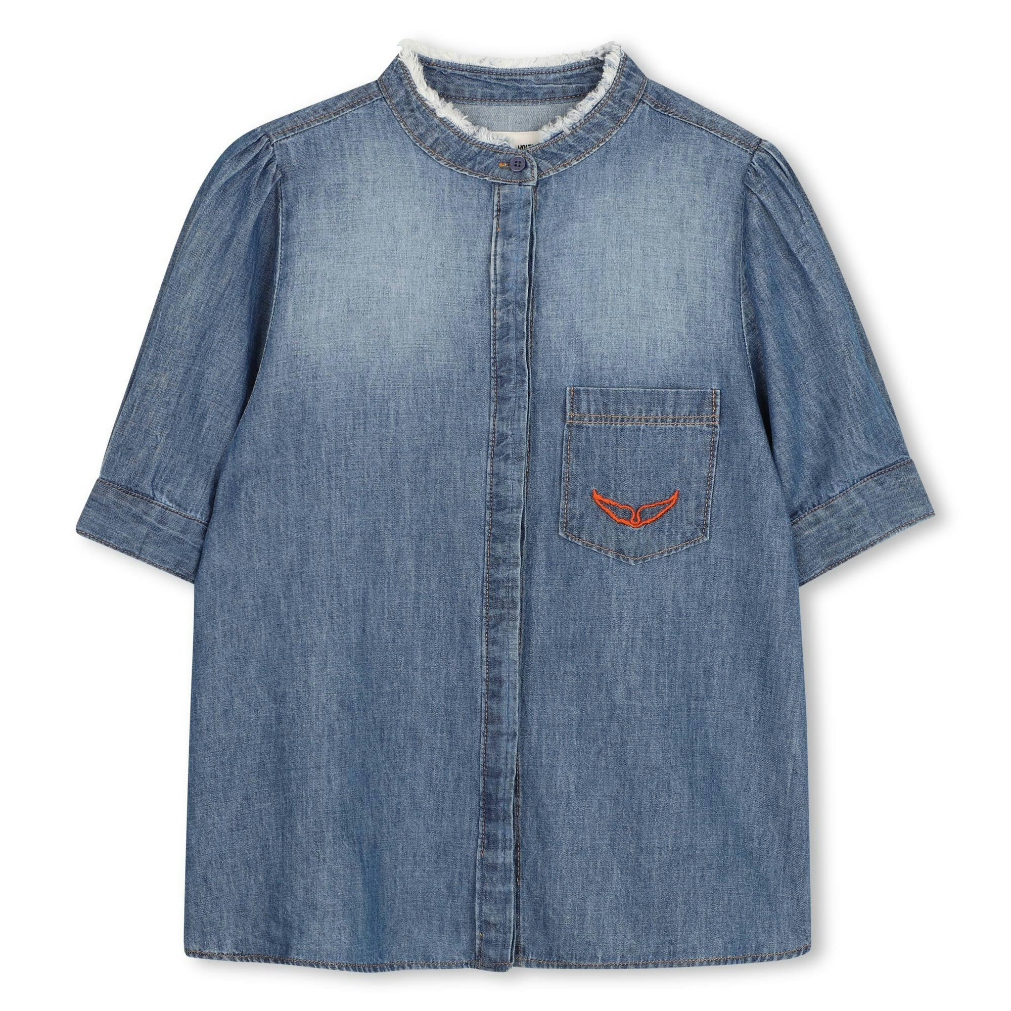 ZADIG & VOLTAIRE Soft Chambray Shirt - Denim Blue
