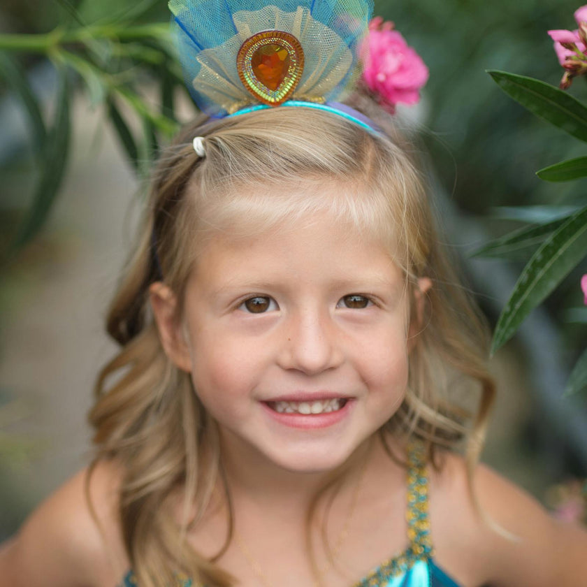 Pretty Peacock Dress & Headband