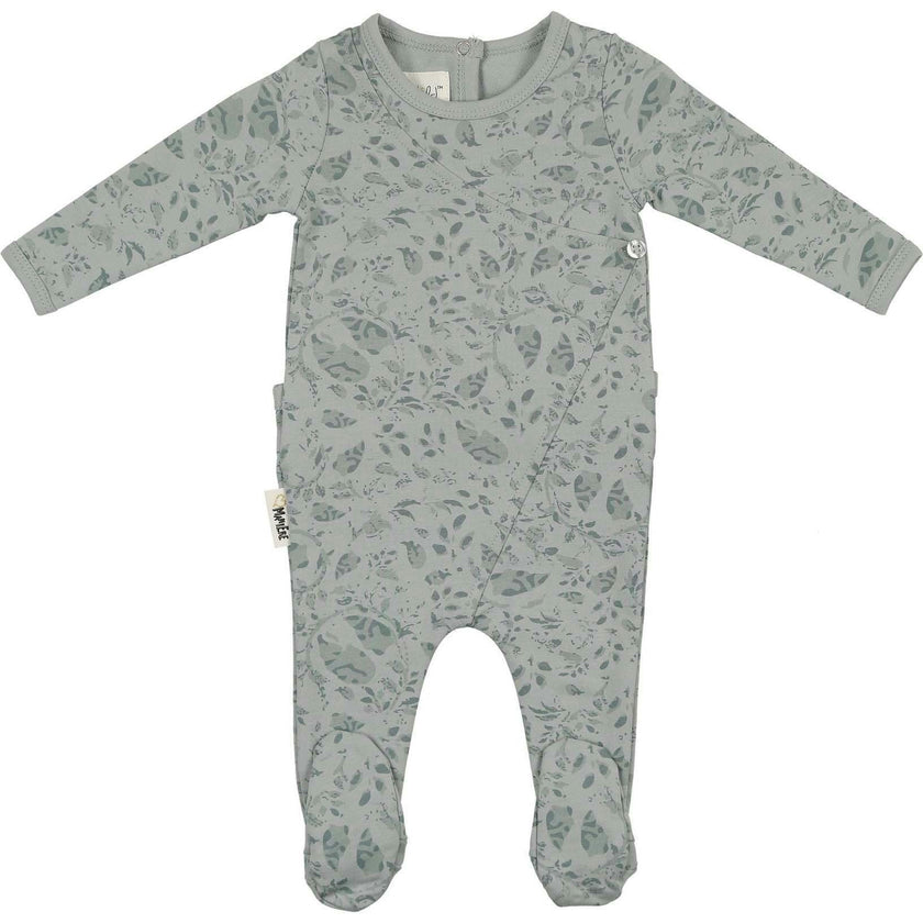 Soft Vines Footie and Beanie Set