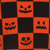 Boys Checkerboard Sweater | Jack-O'-Lanterns - Black & Orange