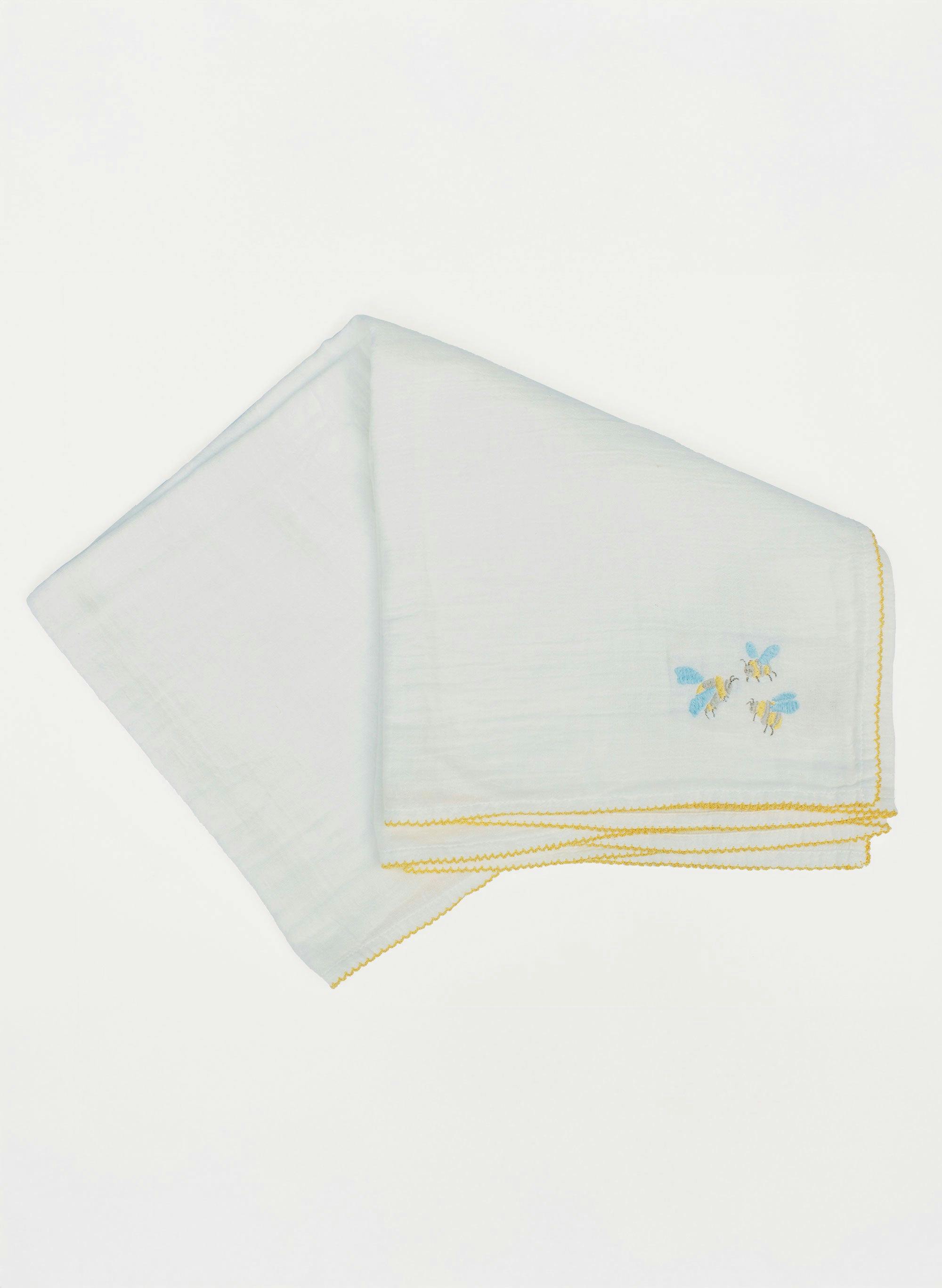 Baby Classic Bib - Embroidered Bee