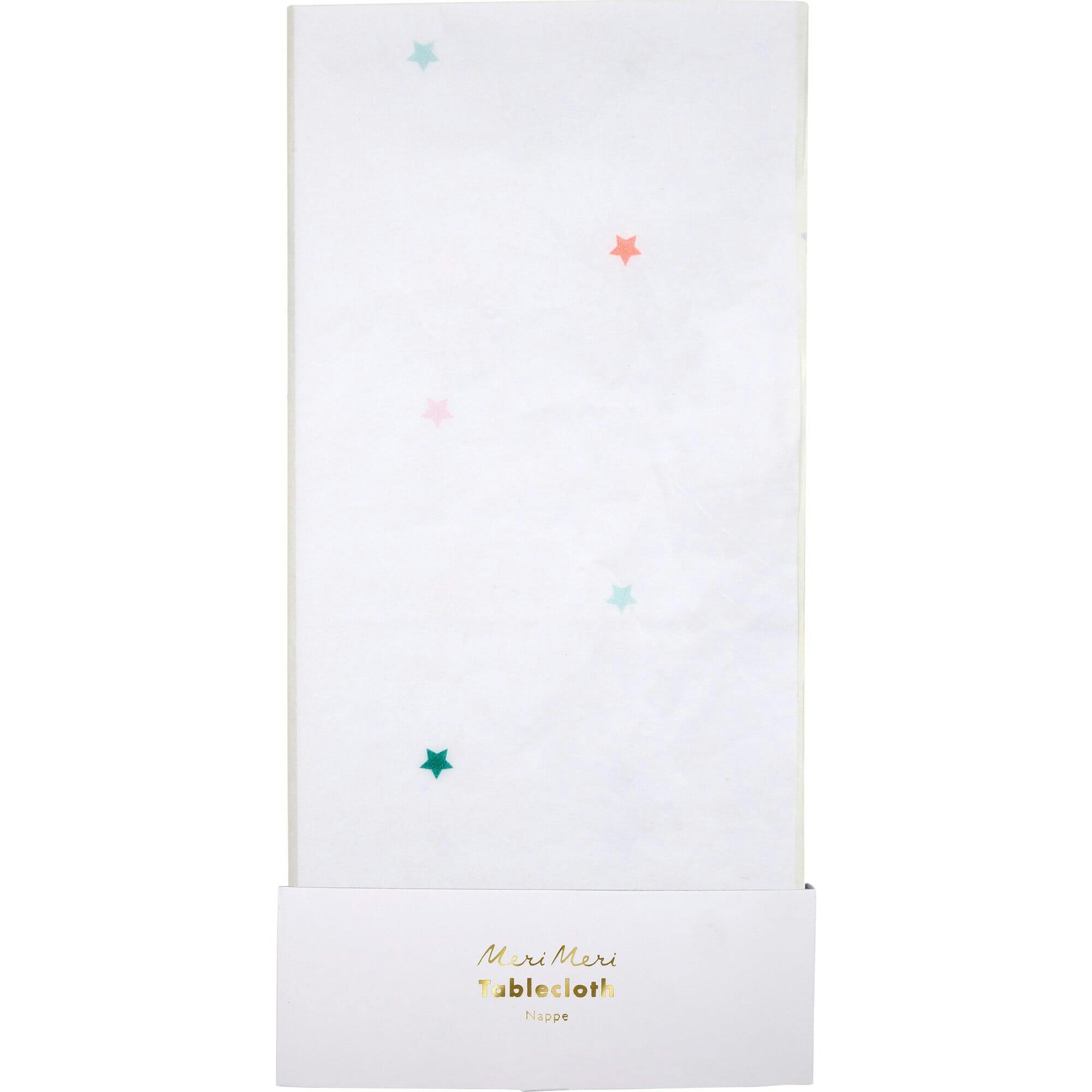 Rainbow Star Paper Tablecloth