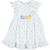 Textured Lawn Floral Printed Dress With Flowers