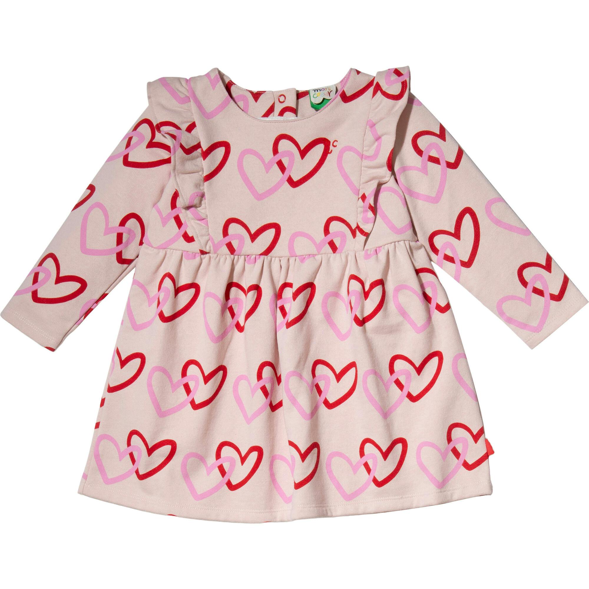 Recycled Cotton Hearts Kid Ruffle Dress