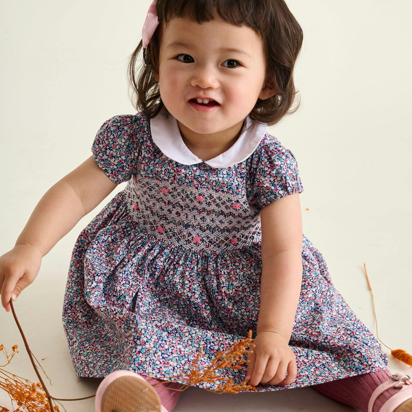 Smocked Baby Dress Isla