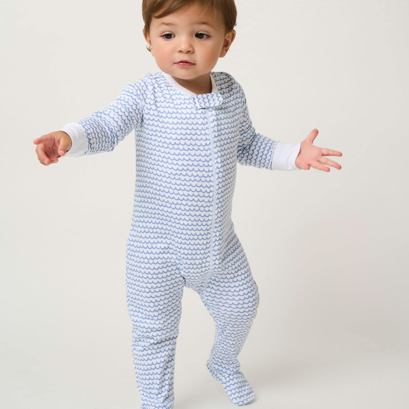 Baby's Pima Snug Fit Romper in La Mer