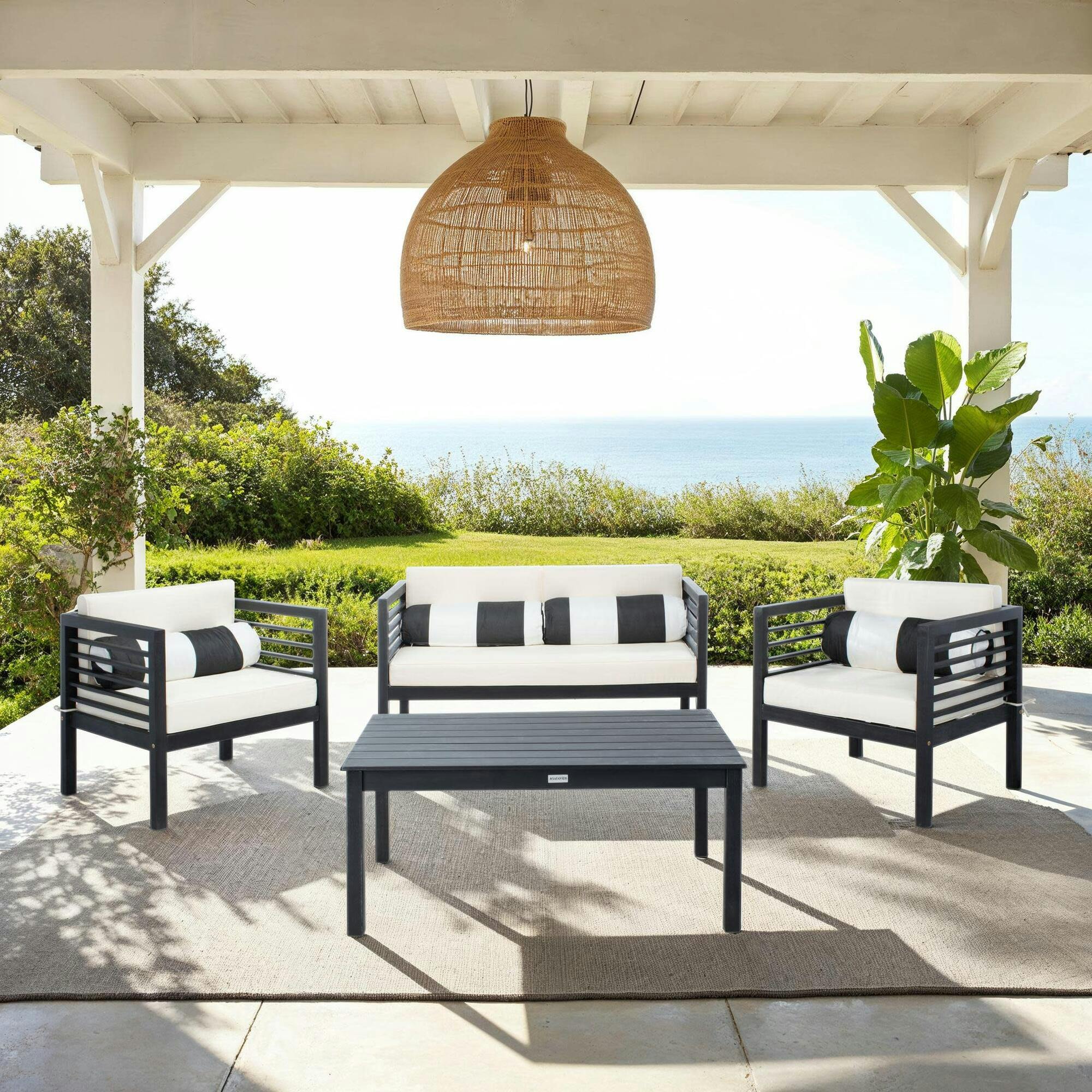 Alda Eucalyptus 4-Piece Outdoor Set