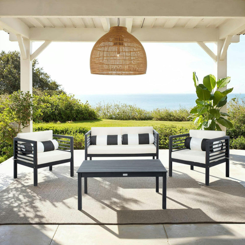 Alda Eucalyptus 4-Piece Outdoor Set