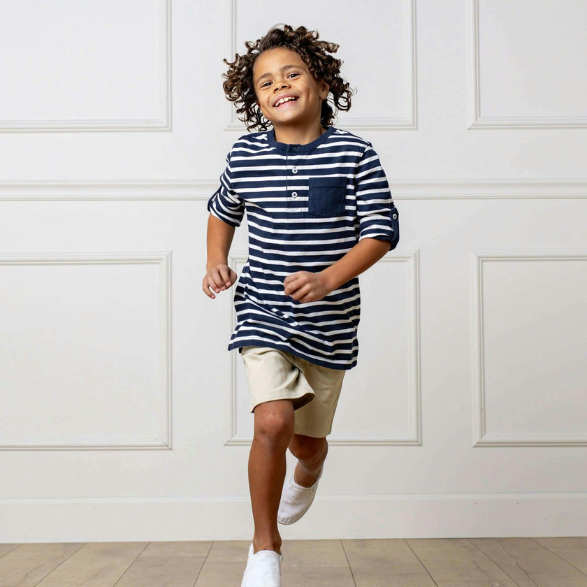 Organic Uniform Stretch Chino Short, Beige