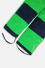 Light Weight Two Piece Chill Snowsuit Blue And Green Checkered Print