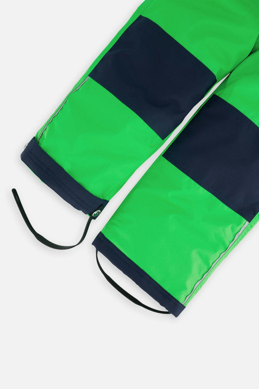 Light Weight Two Piece Chill Snowsuit Blue And Green Checkered Print