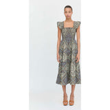 The Ellie Nap Dress - Olive Equestrian Scarf
