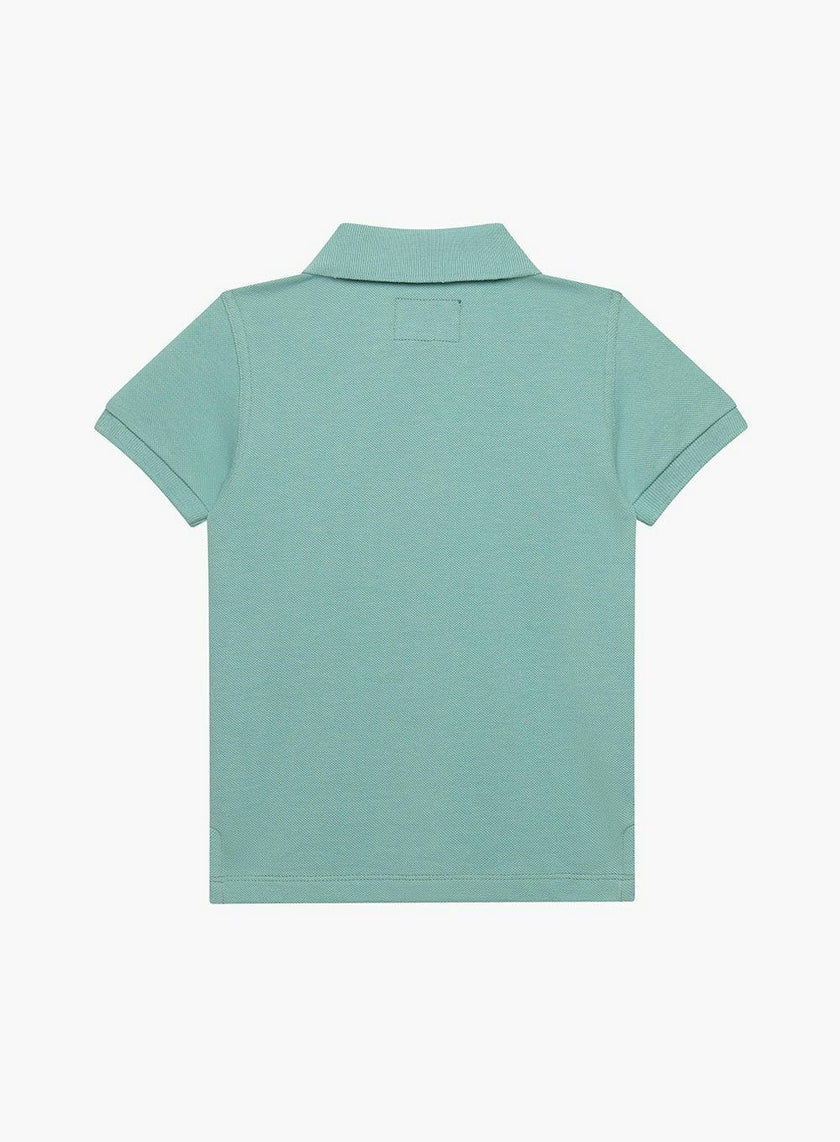 Harry Piqué Polo in Sage