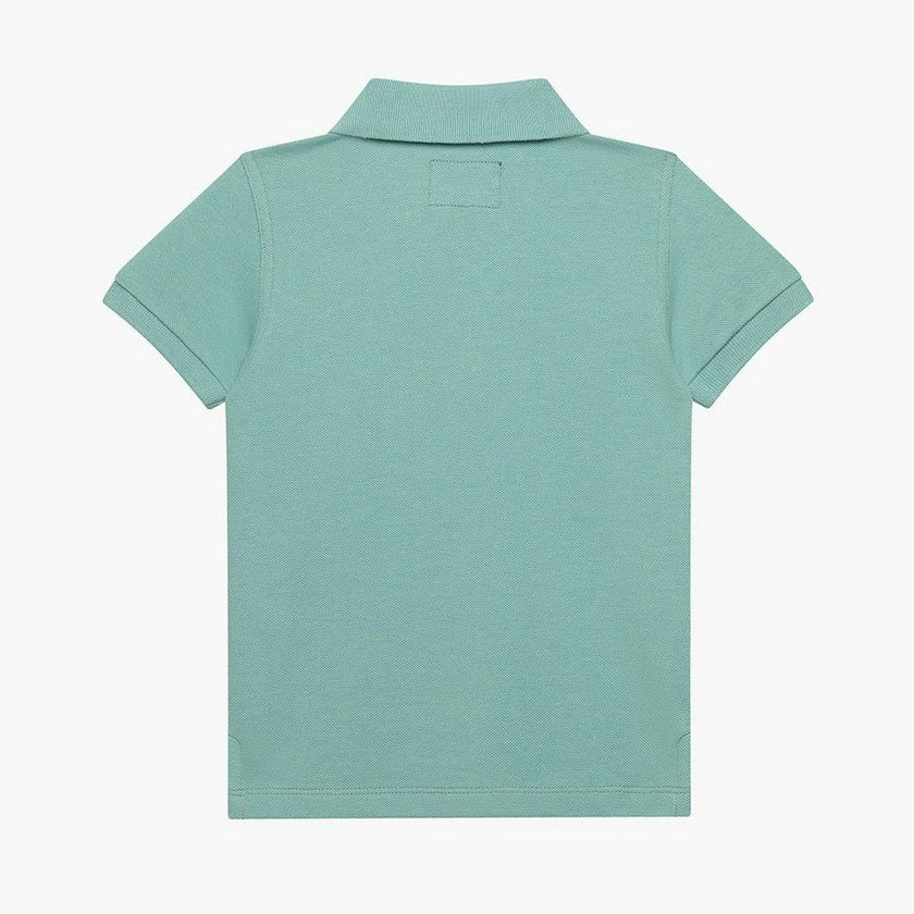 Harry Piqué Polo in Sage