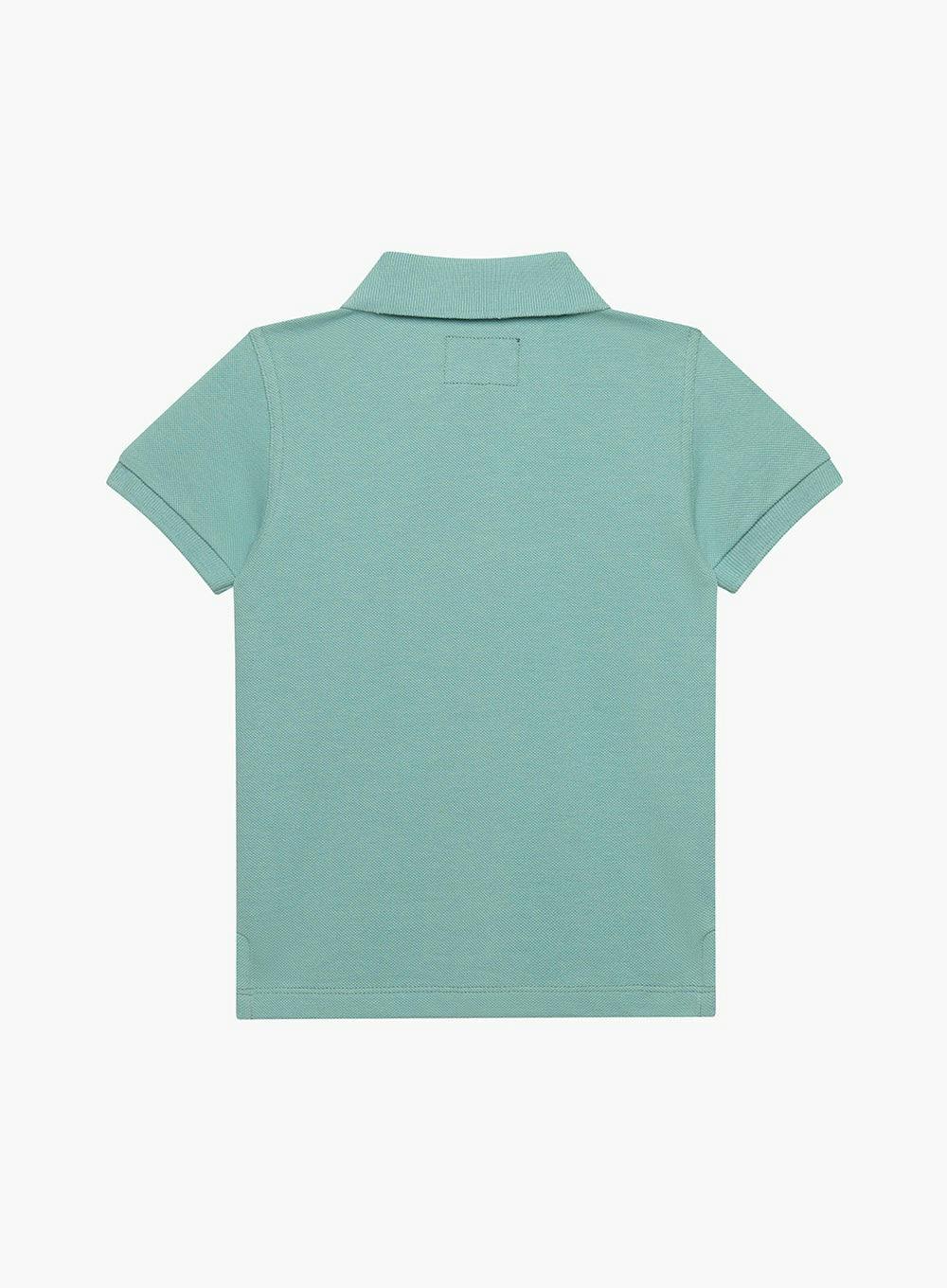 Harry Piqué Polo in Sage