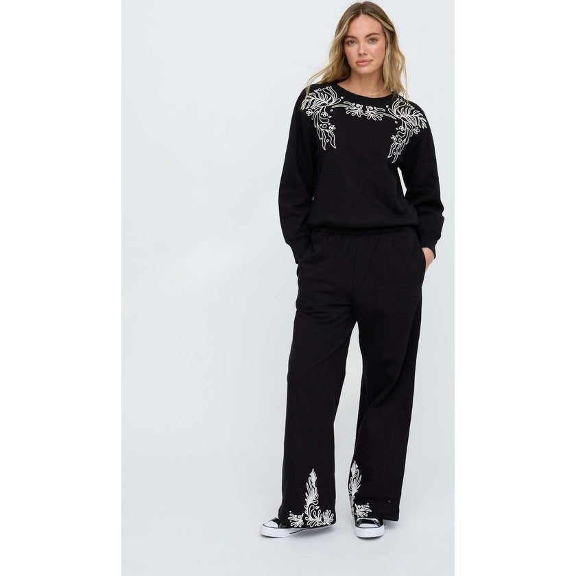 Marmalade Embroidered Wide Leg Trouser