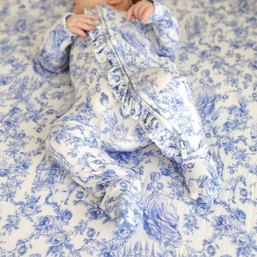 Briar Footie Ruffled Zippered One Piece