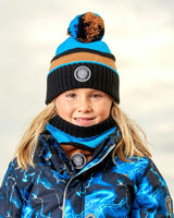 Ribbed Knit Pompom Beanie Hat