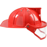 Adult Firefighter Helmet w/Visor Red
