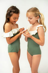 Carolina One Piece - Sage And Ivory