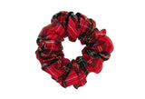Winter Check Scrunchie