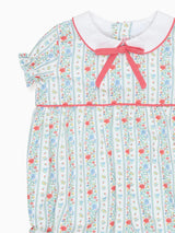 Ivory Rose Stripe Xana Baby Girl Romper