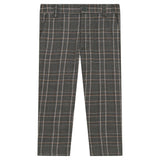 Woven Plaid Long Pants Beige