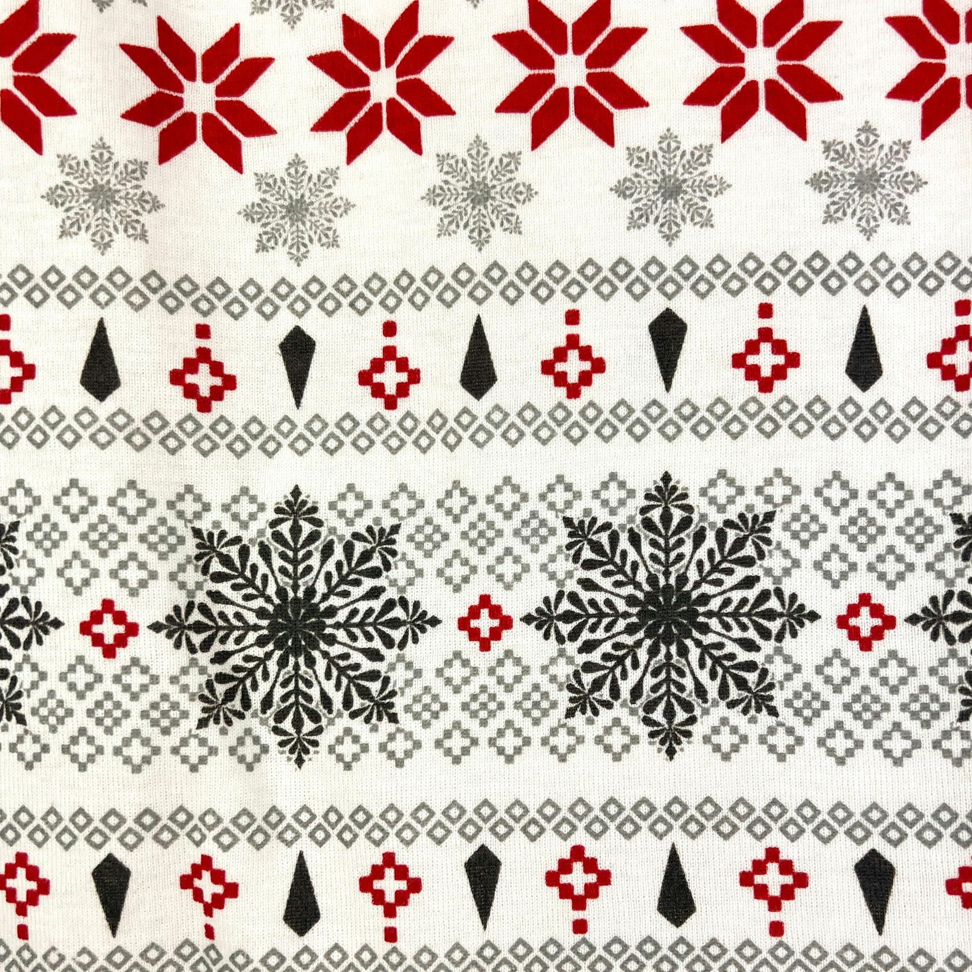 Matching Family Jammies Christmas Pajamas - Nordic Fair Isle Ivory