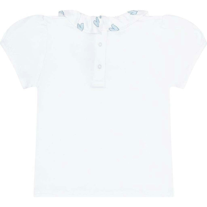 Blue Heart Print Tee