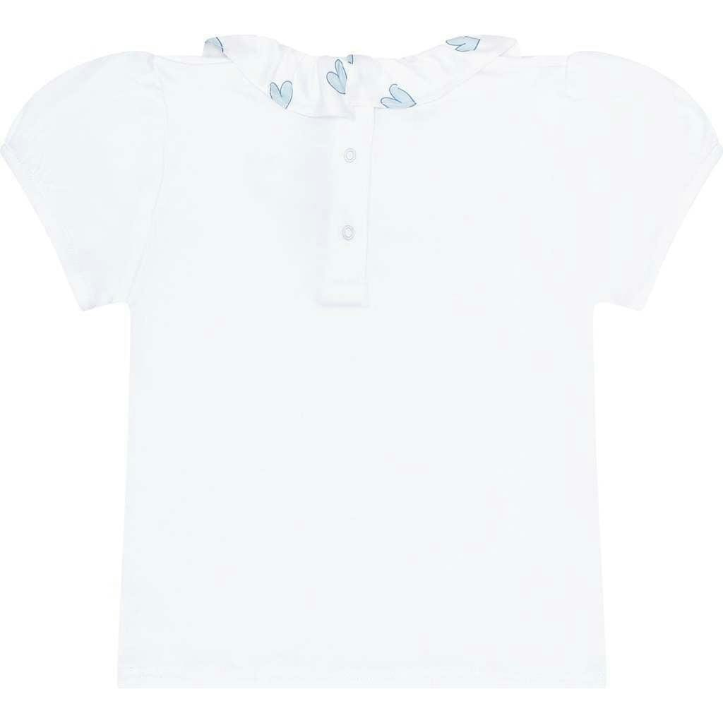Blue Heart Print Tee