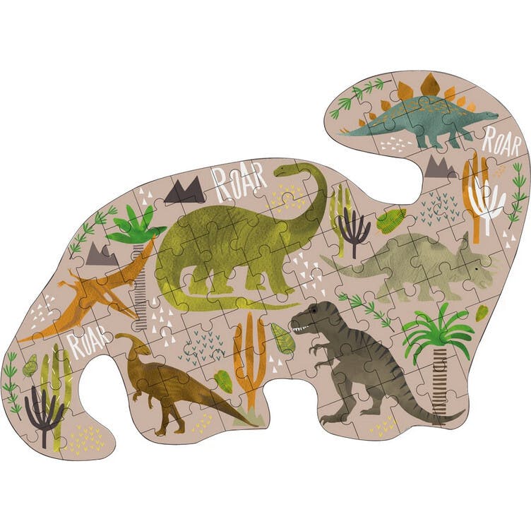 Dino Shaped 80-Piece Puzzle