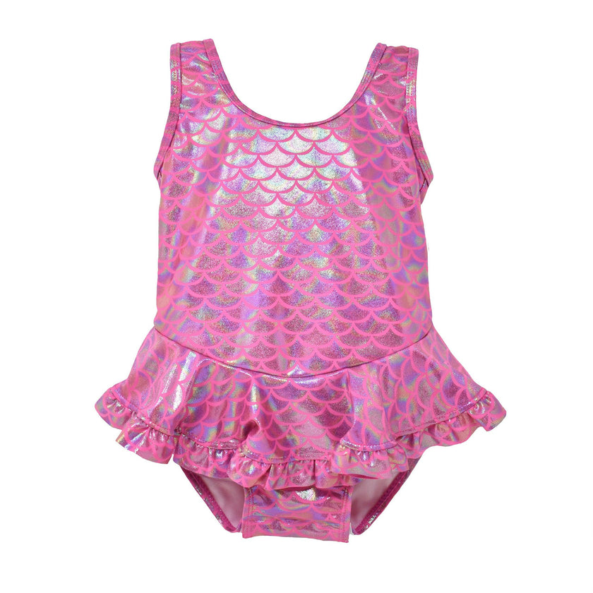 UPF 50+ Stella Infant Ruffle Swimsuit - F