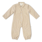 Organic Corduroy Jumpsuit - Oat
