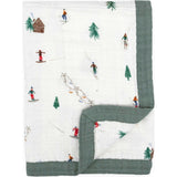 Cotton Muslin Baby Quilt - Powder Party