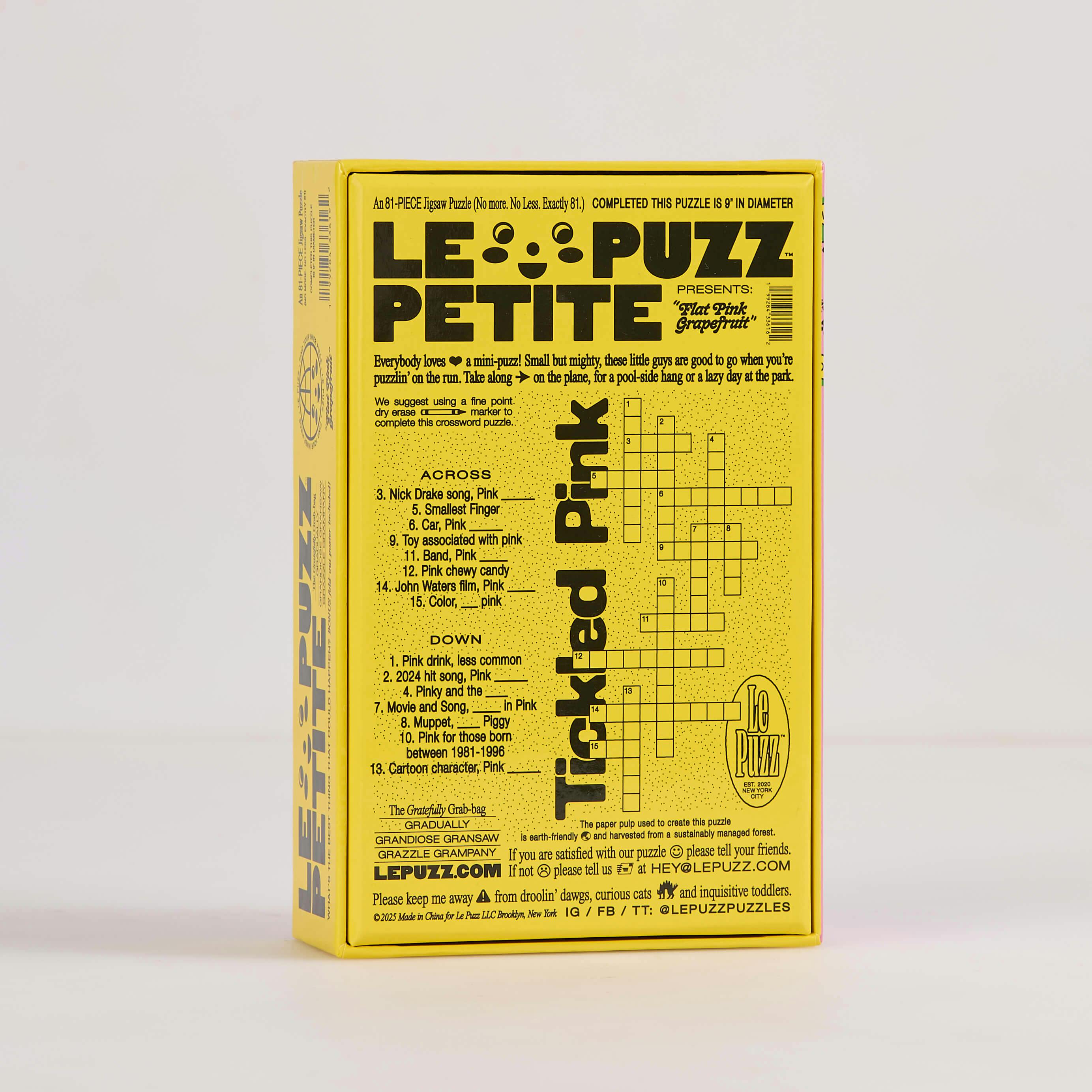 Flat Pink Grapefruit Puzzle