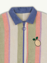 children's terry jumpsuit - tropical stripes