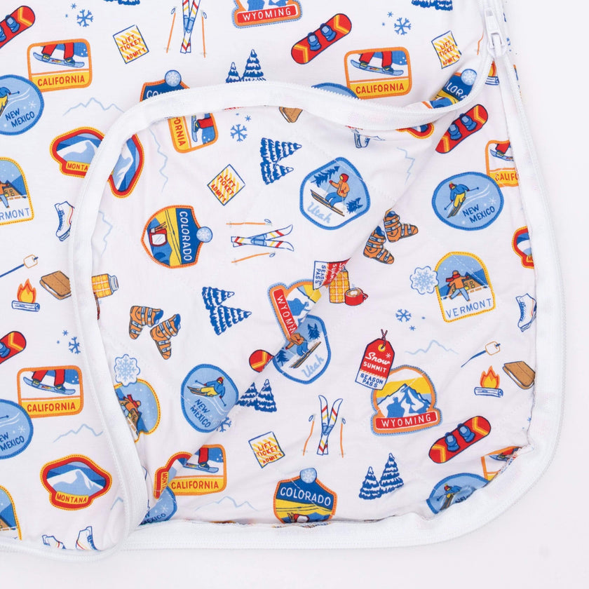 Vintage Ski Patches - Sleep Bag