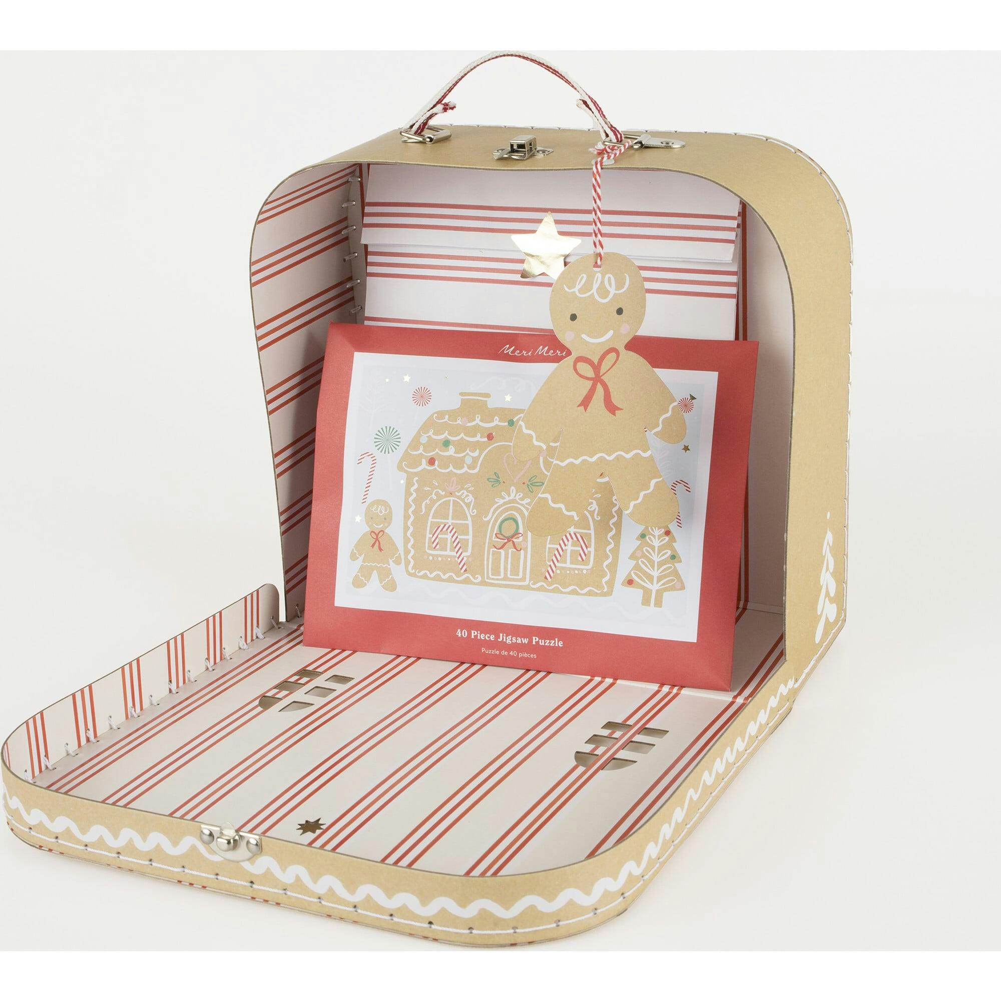 Gingerbread Christmas Eve Suitcase