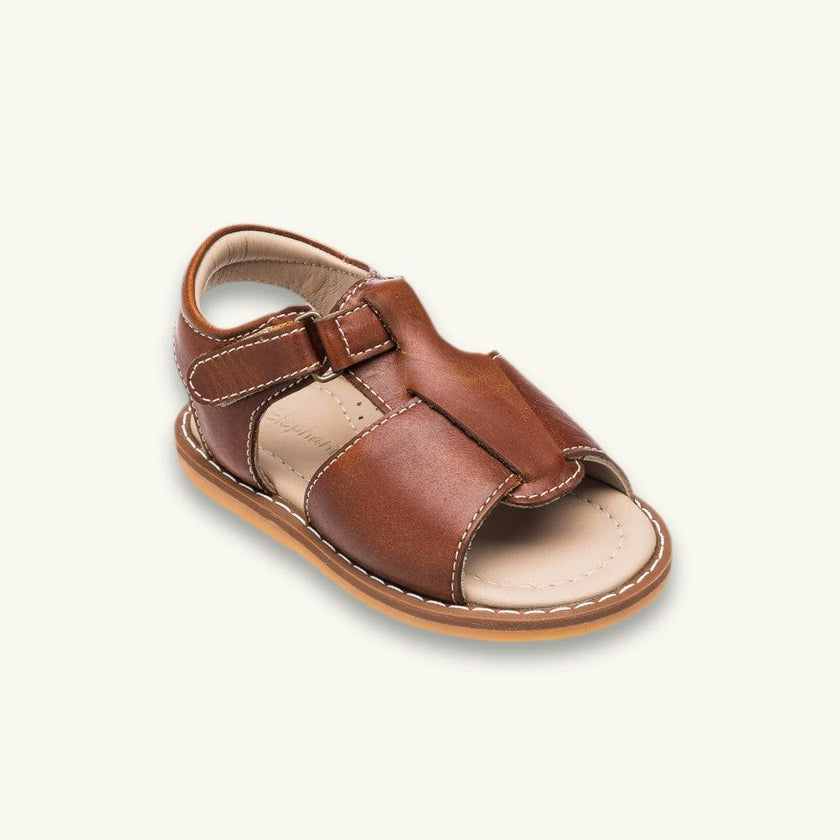 Toddler Boy Sandal | Natural Leather