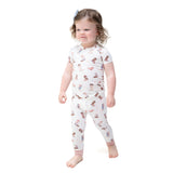 Buckarette Boots - Short Sleeve Loungewear Set