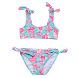 Tropical Glow Recycled Crop Bikini