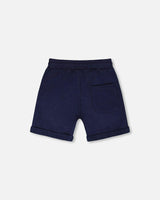 French Terry Shorts Dark Blue