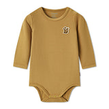 Peanut Brushed Long Sleeve One Piece