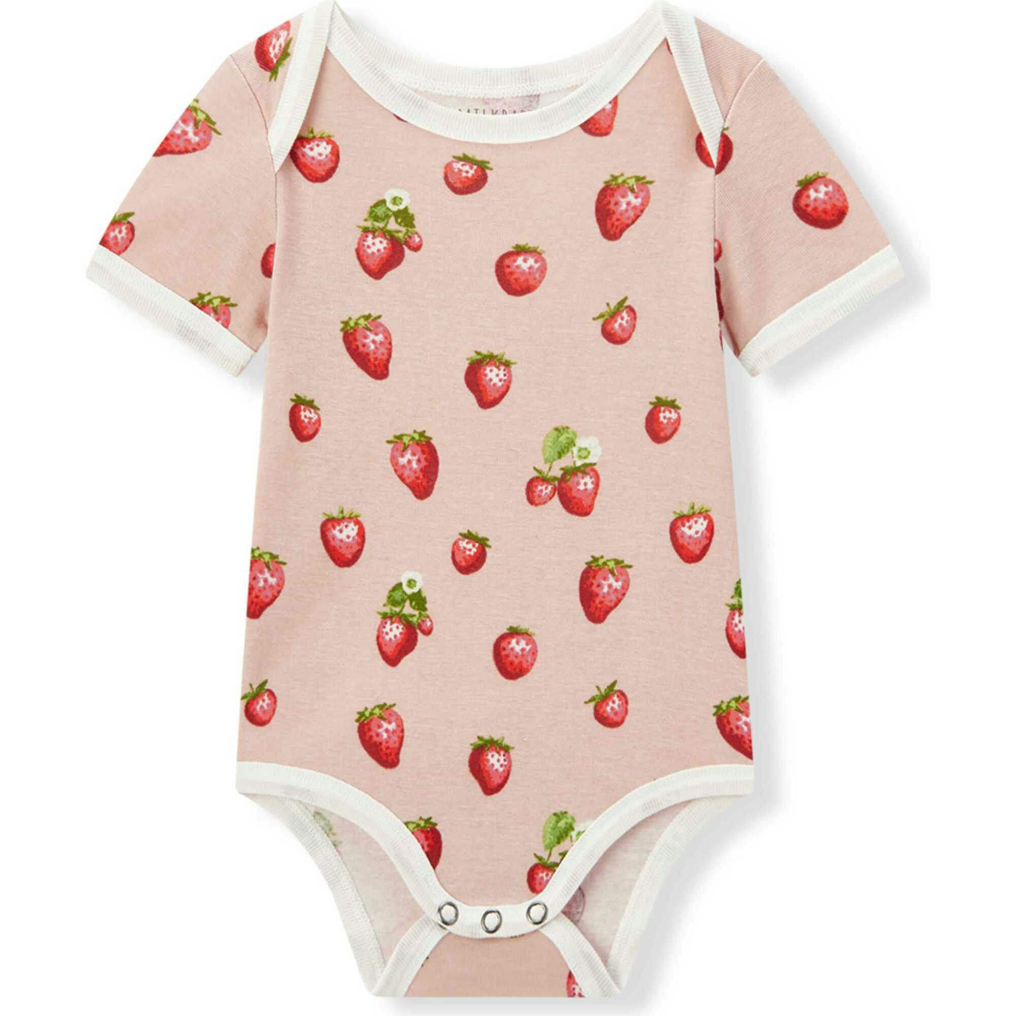 Strawberry Organic Cotton Short Sleeve One Piece
