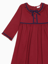 Burgundy Eviana Girl Dress