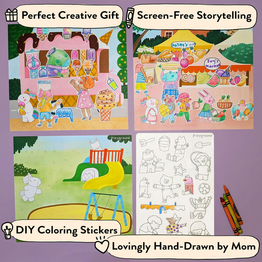 My Town Storytelling Sticker Kit
