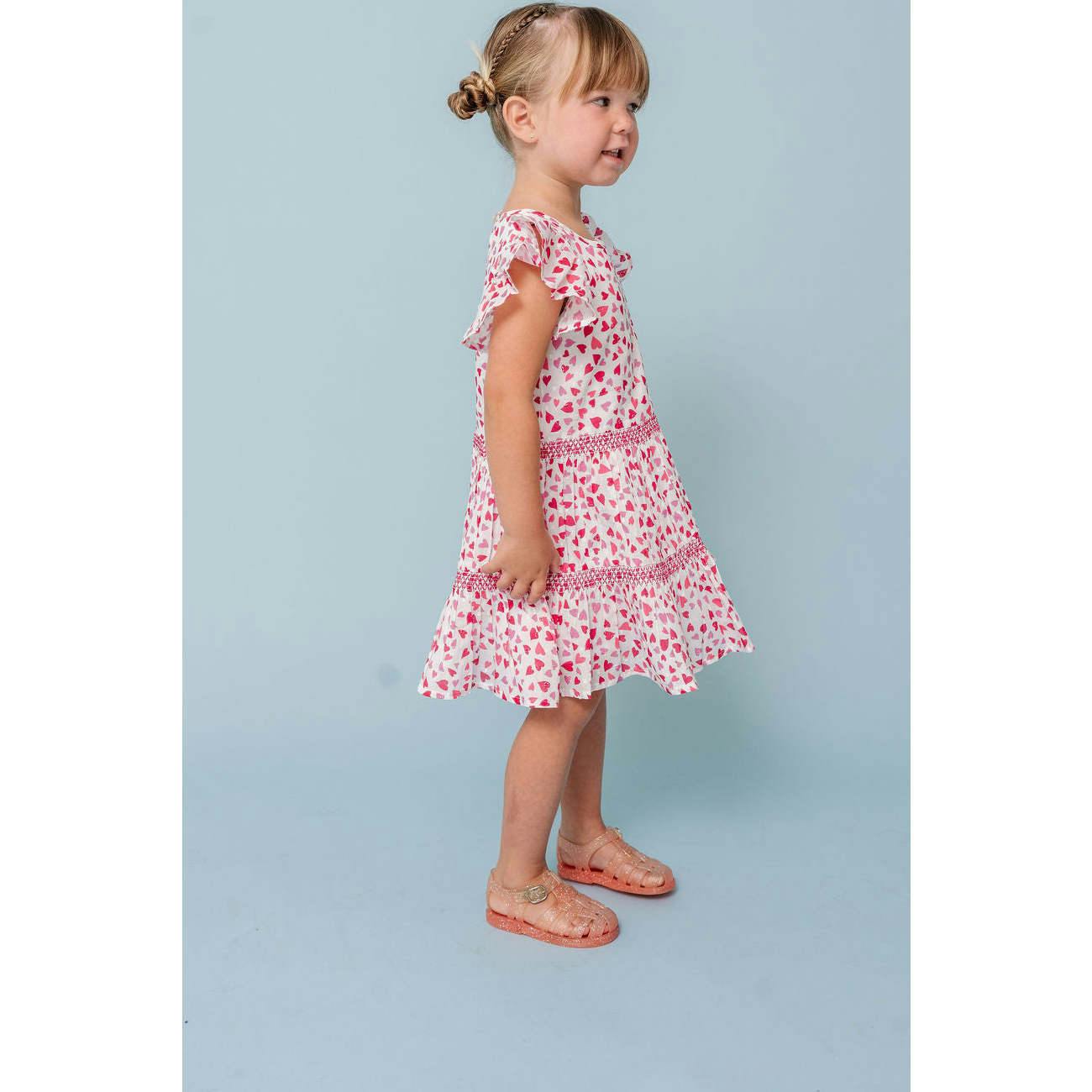 Hearts Print Twirl Dress