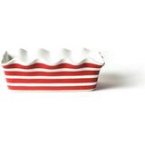 Red Stripe Ruffle Loaf Pan