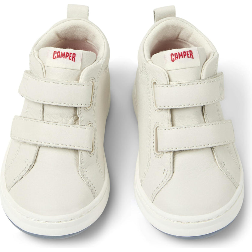 Kids Twins Leather Sneakers, Natural